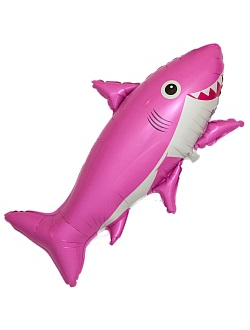 Акула розовая 99см