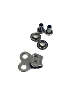 Крючок металлический TopSport О33 с заклепками для ремонта сноубордических ботинок