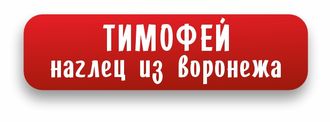 Cтикеры для одежды «Наглец из воронежа_Красный», 30 шт.