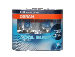 Лампа галогенная OSRAM H4 12V 60/55W (P43t), Cool Blue Intense 2 шт.
