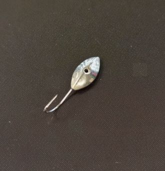 Мормышка паяная Глазок серебро, вес.0.40 gr.16 mm. d-3.5mm. купить