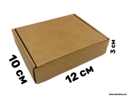 Коробка картонная 12 x 10 x 3 см