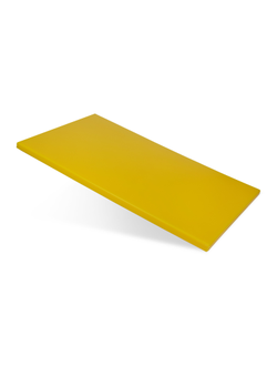 Доска разделочная 530х325х18 мм желтая пластик