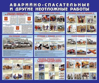 Стенд «Аварийно-спасательные и другие неотложные работы»