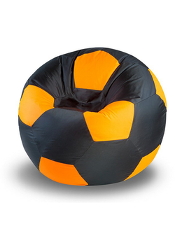 Кресло-мяч черно-оранжевый