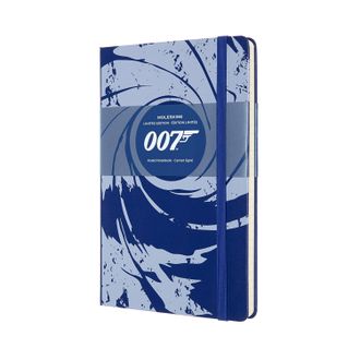 Записная книжка &quot;James Bond&quot; (в линейку) large, синий