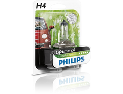 Лампа PHILIPS H4 LongLife EcoVision 12V 60/55W в блистере 1 шт.