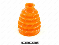 Пыльник ШРУСа внутреннего переднего приводного вала квадроцикла Полиуретан 55-05-016 (PU54/M72/оранжевый) (705401346, 19-5007, AT-03092)