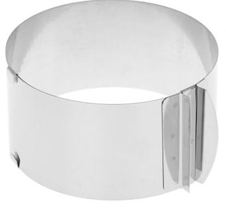 Раздвижное кольцо для выпечки, диаметр 16-30 см, ВЫСОТА 12 см