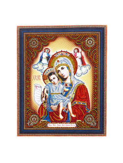 Алмазная мозаика Anya Икона Образ Пресвятой Богородицы 27х33см.