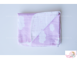 Муслиновое одеяло - Розовые облака, размер, 75х100 см