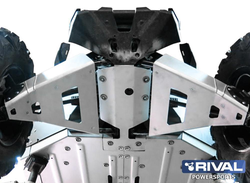 Защита передних рычагов Rival 444.7253.1 для BRP Maverick X3 (Turbo R, X DS Turbo R) 2016- (Алюминий) (500*450*150)