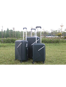 Комплект из 3х чемоданов Robez Полипропилен S,M,L темно-коричневый