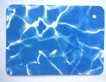 Пленка с рисунком для бассейна &quot;Размытый синий мрамор&quot; ширина 1.65 м, Haogenplast (цвет GALIT 3)