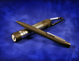 Набор ручка + источник энергии 2800 mAh в футляре, прорезиненный черный