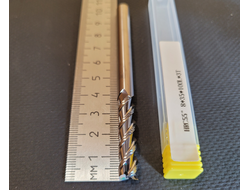 Фреза 8 мм HRC55 твердосплавная удлиненная 3-х зубая по цветному металлу 35/100 мм