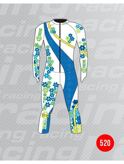 Спусковой комбинезон EXTREME COMPETITION OVERALL SUI бирюзовый