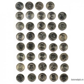 Набор из 40 монет серии «Президенты США»