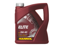 08018б Масло моторное MANNOL Elite SAE 5W40 синтетическое, 5 л. (5 л. по цене 4 л.)