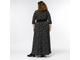 Платье больших размеров черно - белое Арт. 245636 Размеры 50-80