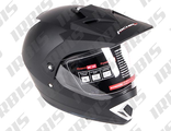 Шлем (мотард) MICHIRU MC 145 Solid,черный (Размер L)