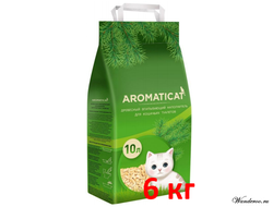 Древесный впитывающий наполнитель Aromaticat 10 л 6 кг