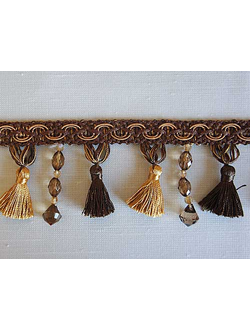 Арт. 535551. Бахрома отделочная с кистями и стеклярусом