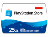 PlayStation Store Карта оплаты 25 zł (PLN/Польша) (ключ активации)