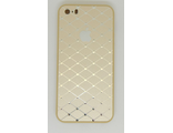 Защитная крышка iPhone 7 &#039;Соты&#039; золотистая с логотипом