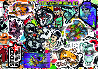 СТИКЕРБУК MINI №1- STICKER BOMBING ALBUM MINI №1