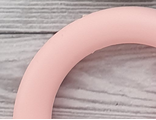 Кольцо большое 65мм - розовый кварц