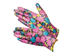 Садовые перчатки Violet NN  расцветки Violet с нитрилом