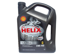 Моторное масло Shell Helix Ultra 5W40 синтетическое 4 л.