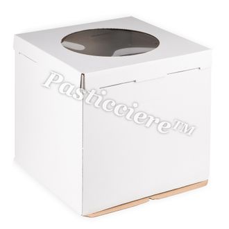 Pasticciere. Короб картонный белый С ОКНОМ 320х320х350мм 20 шт.