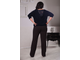 Женские элегантные брюки арт. 043402 (цвет синий) Размеры 52-82