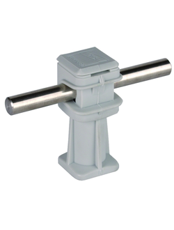 204003 Держатель проводника DEHNsnap h=36мм Rd=8мм M6 пластик серый