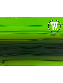 Бифлекс глянец градиент, цв. Неон-зеленый + Бутылочный