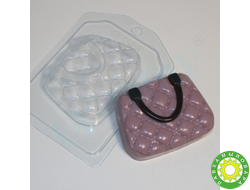 Сумочка в пухлый ромбик, форма для мыла