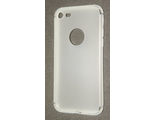 Защитная крышка силиконовая iPhone 7 с вырезом под логотип, белая