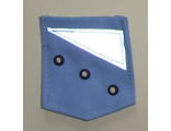 Карман мини голубой, 6х6,5 см