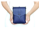 Синяя кожаная сумка IDA