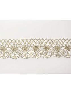 Арт. TBY 5814, KRUZHEVO 45 мм. Вязаная, ажурная тесьма