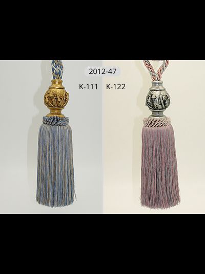 Арт. 2012-47 New. Кисти для штор с цветочным декором, 85 см