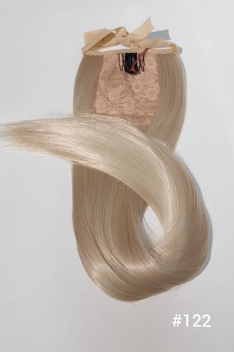 Шиньон-хвост на ленте из искусственных волос (прямой) 60 см Тон № 122