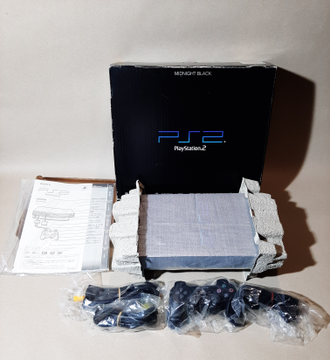№100 Sony Playstation 2 PS2 Midnight Black Limited Edition (Бесплатная установка чипа Modbo 5.0 или Infinity)