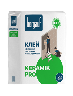 Клей для плитки и керамогранита Bergauf Keramik Pro усиленный 25 кг