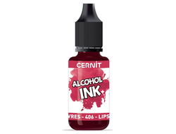 алкогольные чернила Cernit alcohol ink, цвет-lipstick red 406 (красная помада), объем-20 мл
