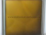 Стеклоблок Vitrablok (Чехия) &quot;Волна&quot;, окрашенный внутри, Бронзовый матовый