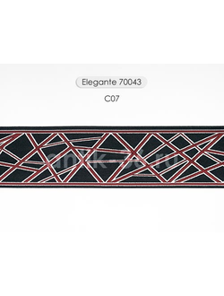 Арт. 70043, серия Elegante. Жаккардовая тесьма с футуристическим дизайном