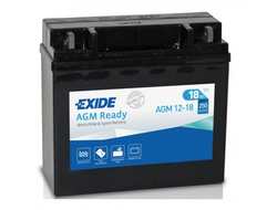 Аккумулятор EXIDE AGM 12-18 (YTX20HL-BS, YTX20L-BS, YTX20HL-BS,YB16CL-B, YB16L-B, YB18L-A)